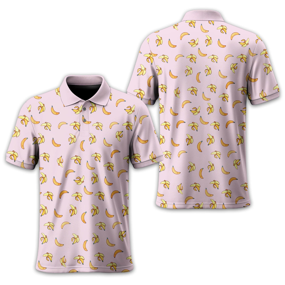 Banana Men's Golf Polo Shirt, Funny Golf Shirt, Gift For Golfers