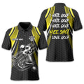 I Hate Golf Custom Men's Golf Polo Shirt, Funny Golf Shirt, Gift For Golfer
