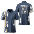I Made A Bogey Personalized Golf Polo Shirt, Golf Shirt For Men, Gift For Golfers