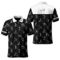 Funny Stick Figure Golf Polo Shirt, Gift For Golfers, Golf Gift For Him
