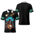 Skull Magician Custom Golf Polo Shirts, Gift For Golfers, Golf Gift Ideas