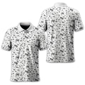 White Galaxy Golf Polo Shirt, Gift For Golfers, Golf Gift For Men