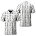 White Golf Polo Shirt, Funny Golf Shirt, Gift For Golfers