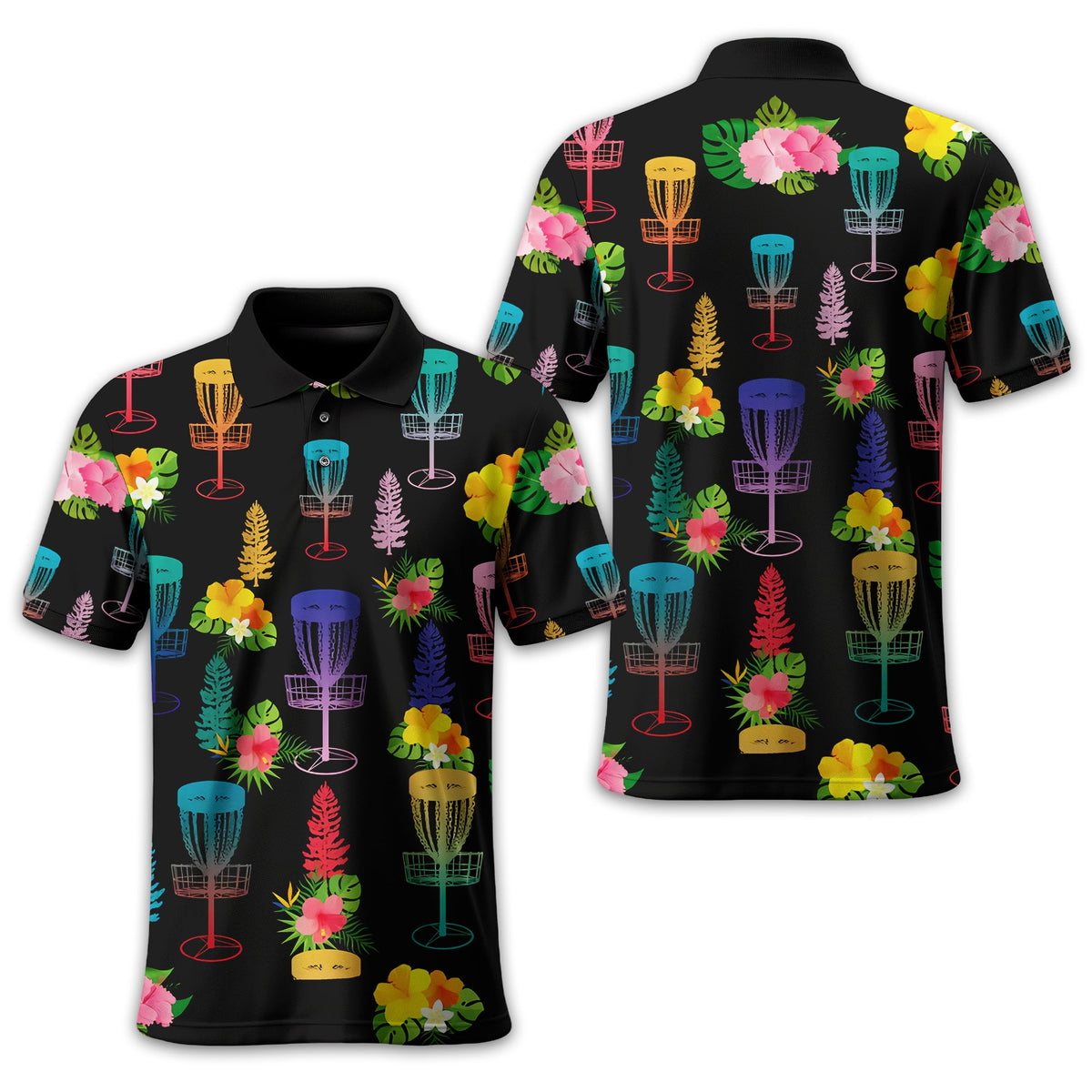 Disc Golf Custom Golf Polo Shirt, Gift For Golfers, Golf Gift For Men