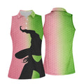 Halloween Witch Hat Golf Polo Shirt, Ladies Golf Shirt, Golf Tops For Women