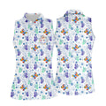 Autism Awareness Colors Puzzles Butterfly Floral Golf Shirt, Women's Golf Tops, Ladies Golf Shirts
