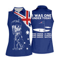 I Was One Under Today Skeleton Golfer Australia Flag Print Ladies Golf Tops, Golf Shirt For Women