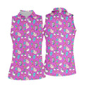 Funny Donut Fingers Pink Adult Humor Women Golf Shirts, Ladies Golf Shirt, Valentines Golf Gift