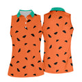 Watermelon Slice Golf Top, Orange Summer Design, Golf Shirts For Women