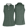 Naughty Position Dark Green Fun Women's Golf Shirts, Valentines Golf Gift, Ladies Golf Polos