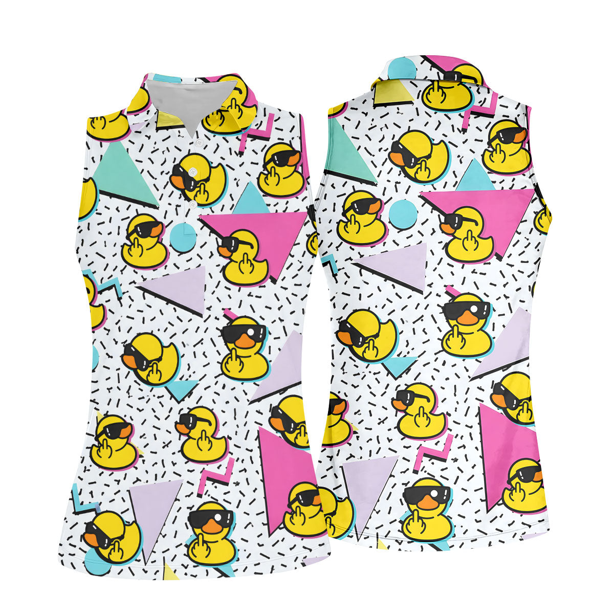 Funny Rubber Duck Golf Shirt, Cute Golf Outfit, Ladies Golf Shirts , Women's Golf Tops