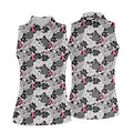 Pink Ribbon Floral Paisley Breast Cancer Golf Shirt, Women’s Golf Tops, Ladies Golf Shirts