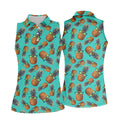 Cool Pineapple Tropical Theme Hawaiian Golf Shirt, Golf Shirt For Women, Golfing Apparel