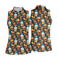 Summer Cocktail Pattern Hawaiian Golf Shirt, Golf Polo For Women, Women's Golf Apparel