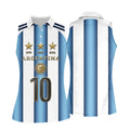 Argentina World Cup Sun Of May Ladies Golf Tops, Football Theme Golf Shirt For Women