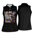 I Do Not Like Cancer Anywhere Awareness Polo Shirt, Women's Sleeveless Golf Shirt, Ladies Golf Top