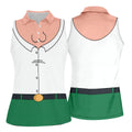 Funny Cartoon Costume Halloween Polo Shirt, Golf Polo For Women, Womens Golf Apparel