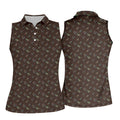 Turkey Hunting Seamless Pattern Funny Golf Shirts, Women's Golf Tops, Ladies Golf Shirts