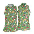 Tropical Tiki Parrot Island Hawaiian Golf Polo Shirt, Women's Golf Polo, Performance Golf Shirt