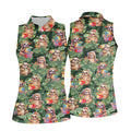 Funny Sloth Hawaiian Summer Ladies Golf Tops, Golf Shirt For Women, Ladies Golf Shirts