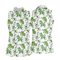 Green Cocktail Splash Pattern Golf Shirt, Ladies Golf Top, Hawaiian Golf Shirt, Women’s Golf Apparel