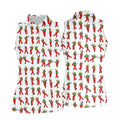 Colorful Dancing Character Pattern Polo Shirt, Printed Golf Shirt, Women’s Golf Apparel