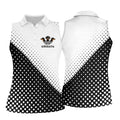 Adidachs Funny Dachshund White Golf Shirt, Fun Women's Golf Shirts, Ladies Golf Shirts