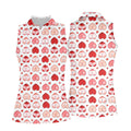 Funny Heart Butt Pattern Golf Polo Shirt, Golf Shirts For Women, Women’s Golf Apparel