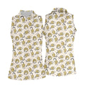 Cute Opossum Seamless Pattern Ladies Golf Tops, Golf Shirt For Women, Ladies Golf Shirts