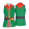 Funny Christmas Elf Cute Women's Golf Clothes, Ladies Golf Shirts, Christmas Golf Shirt