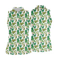 Mini Golf Course Seamless Pattern Women's Golf Tops, Performance Golf Polos, Ladies Golf Shirts