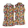 Festive Christmas Women Golf Top, Christmas Golf Shirt, Ladies Golf Shirts, Golf Gifts For Women