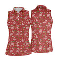 Funny Ho Ho Ho Naughty Tits Christmas Golf Shirt, Golf Christmas Gifts, Ladies Golf Shirts