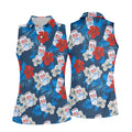 Fore Right Cold As Slice Golf And Beer Tropical Floral Golf Shirt For Women, Ladies Golf Shirts