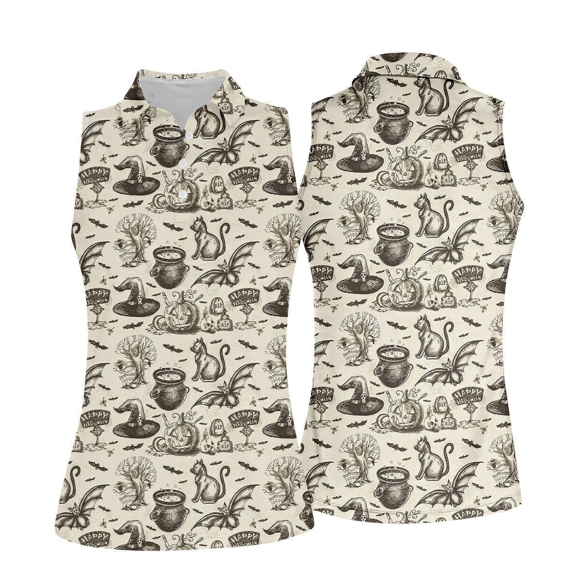 STYLE:Sleeveless Polo Shirt