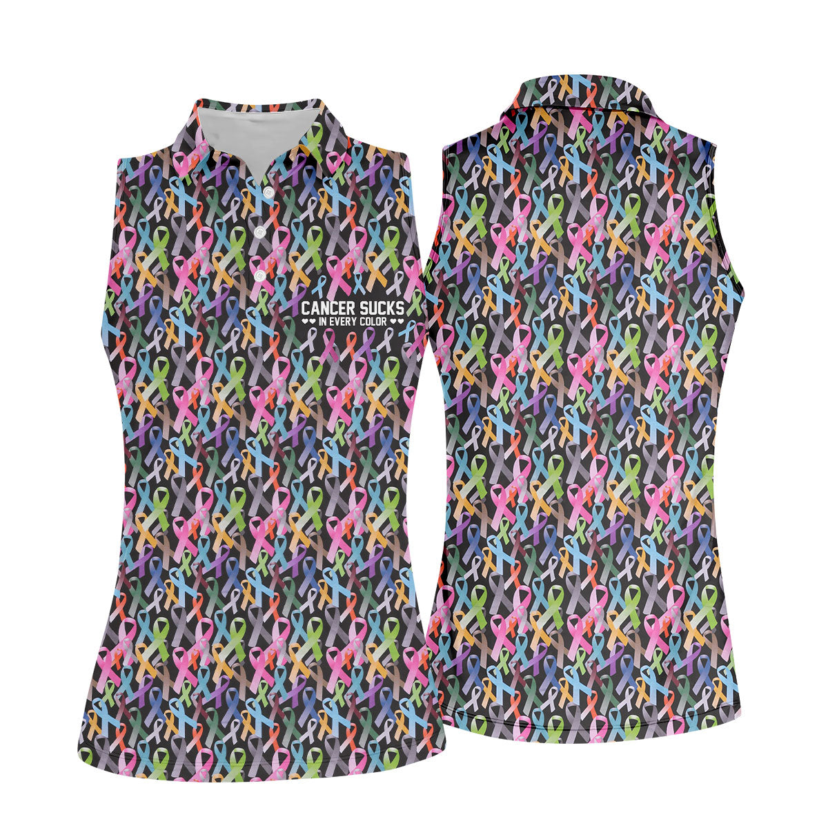 STYLE:Sleeveless Polo Shirt