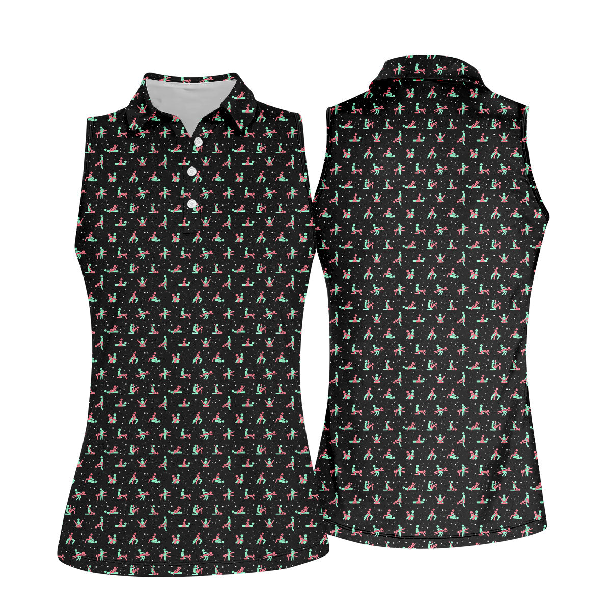 STYLE:Sleeveless Polo Shirt