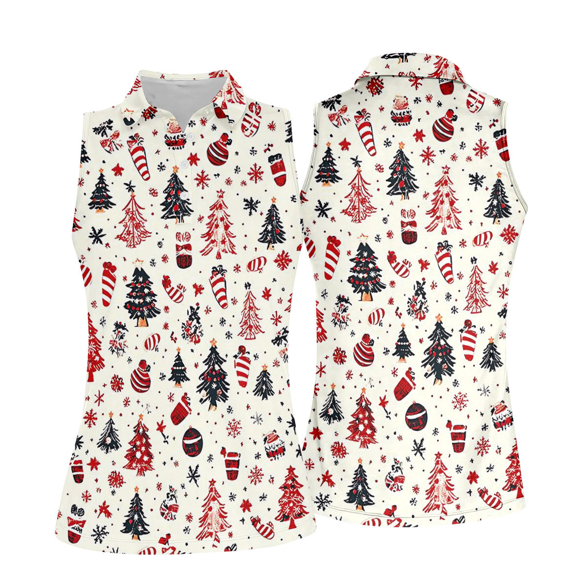 STYLE:Sleeveless Polo Shirt