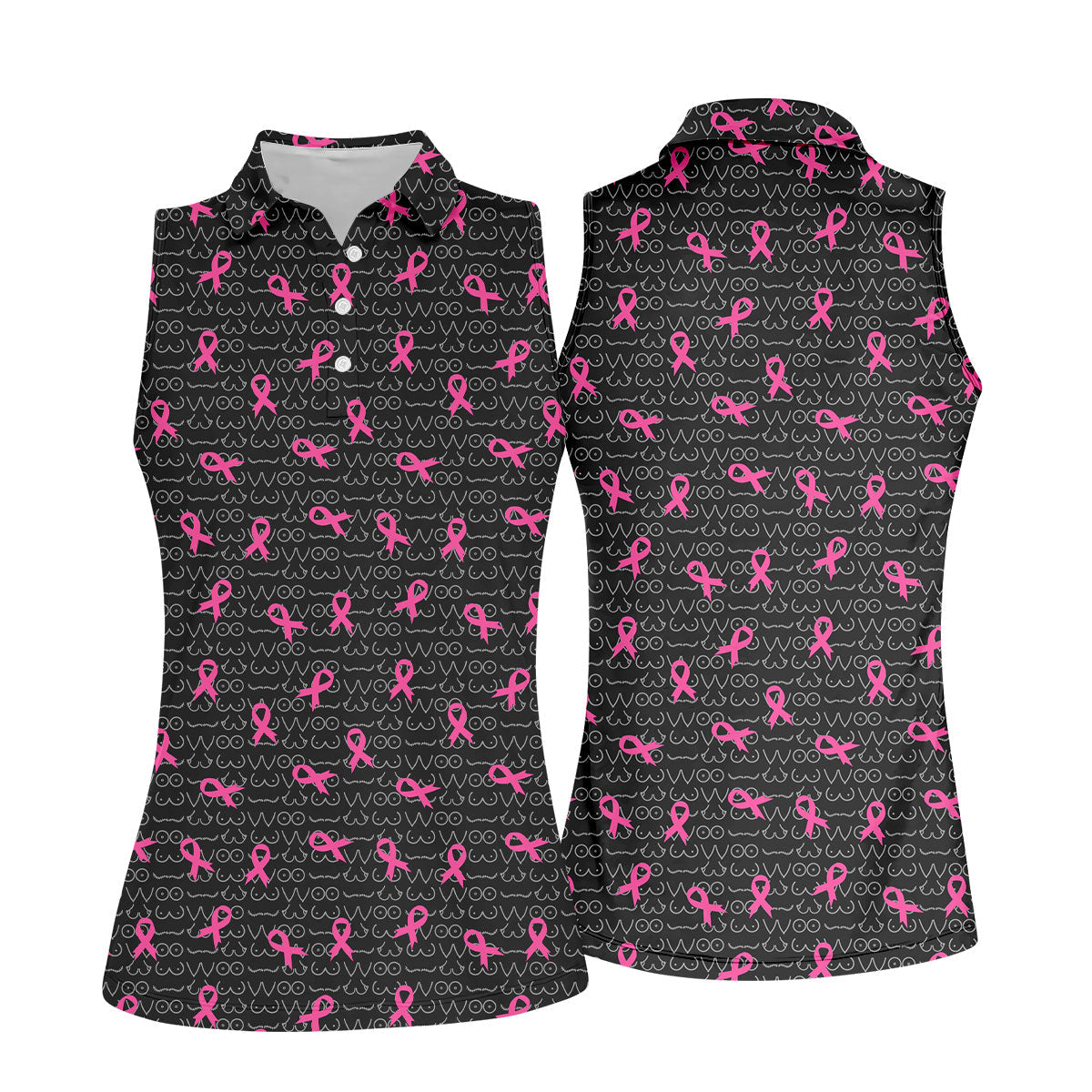 STYLE:Sleeveless Polo Shirt