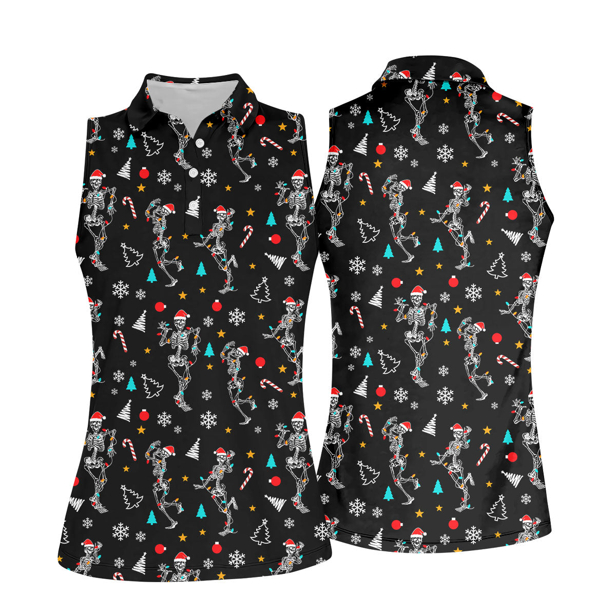 STYLE:Sleeveless Polo Shirt