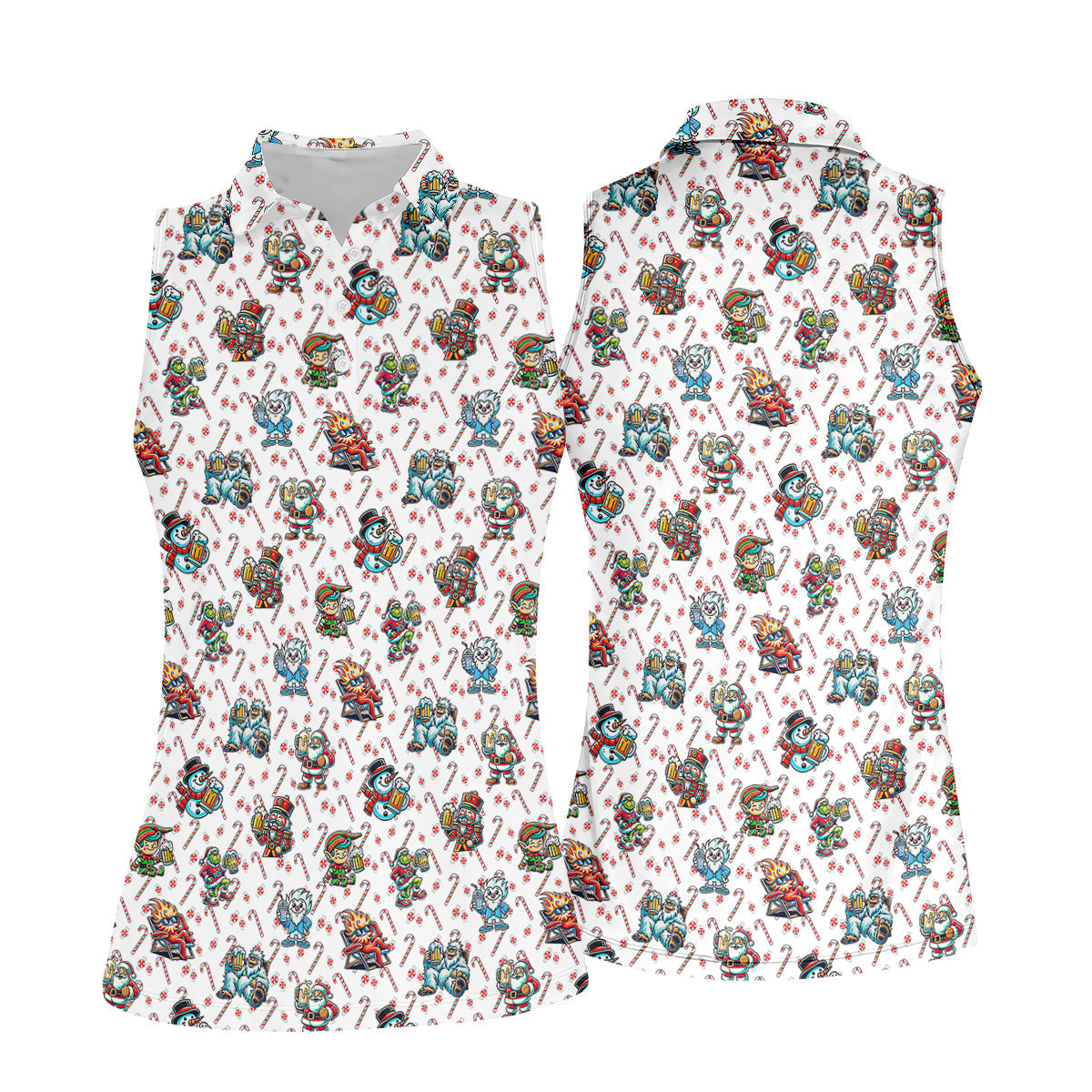 STYLE:Sleeveless Polo Shirt