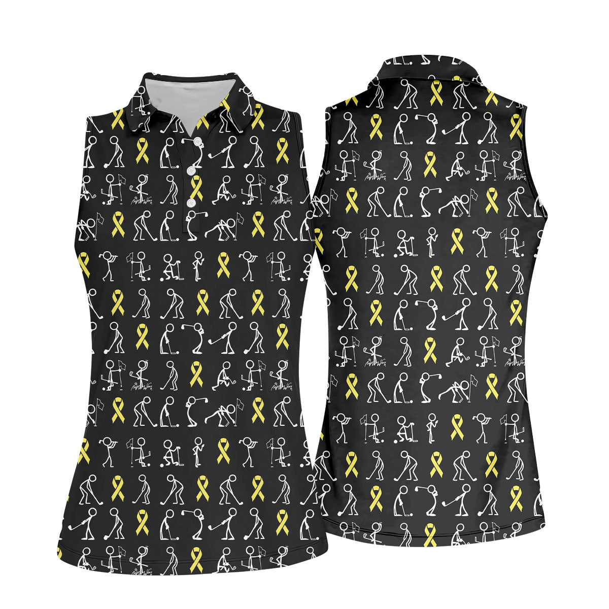STYLE:Sleeveless Polo Shirt