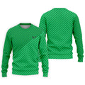 Lawn Mower Green Cross Stripe Father's Day Golf Shirt, Polo Shirts For Men, Golf Gift For Dad