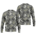 Grey Camo Poodle Dog Pattern Golf Shirt, Mens Polo Shirt, Golf Shirts For Men, Performance Golf Shirt