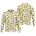 Funny Bee Breast Cancer Pattern Polo Shirt, Mens Golf Shirts, Golf Polo Shirts For Men