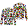 Autism Awareness Color Leopard Pattern White Golf Shirt, Golf Tops For Men, Polo Shirts For Men, Golf Shirts For Men