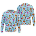 Hummingbird Paradise Golf Shirt, Tropical Flower Garden Pattern, Golf Shirt For Men