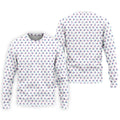 Blue And Pink Naughty Stick People White Golf Shirt, Polo Shirts For Men, Golf Gift For Men