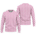 The Pink Taco Seamless Pattern White Golf Shirt, Golf Tops For Men, Tacos Lover Golf Gift For Men