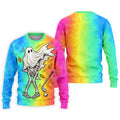 Windy Skeleton Ghost Golf Polo Shirt, Halloween Shirts For Men, Golf Polo Shirts For Men